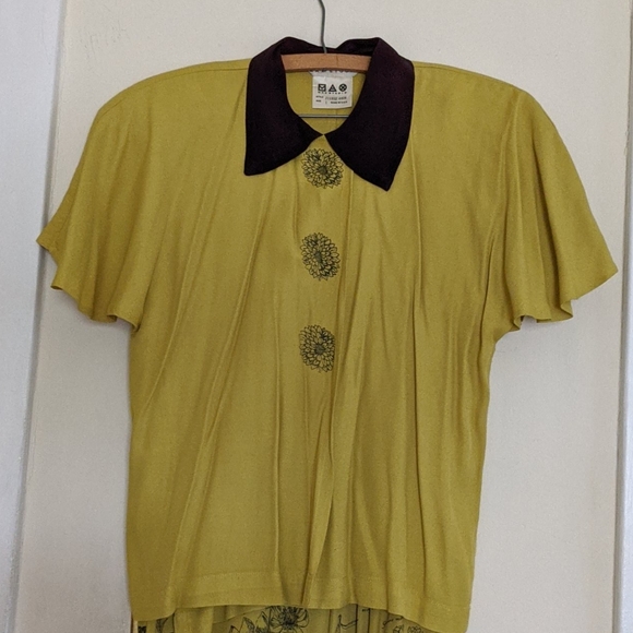 Vintage 90s Max Studio top and Palazzo pants sz 1 - Picture 2 of 11